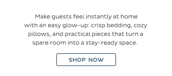 Make guests feel instantly at home with an easy glow-up: crisp bedding, cozy pillows, and practical pieces that turn a spare room into a stay-ready space.