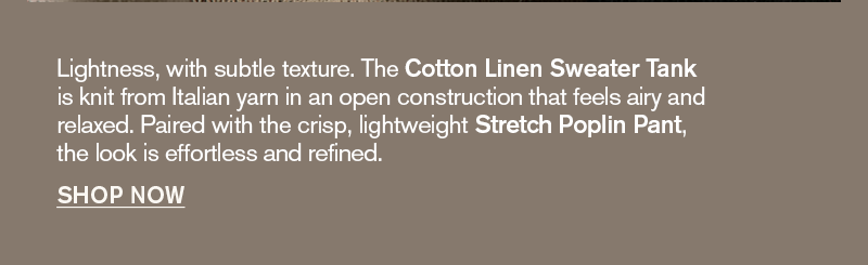 WOMENS TEXTURED LINEN COTTON TANK