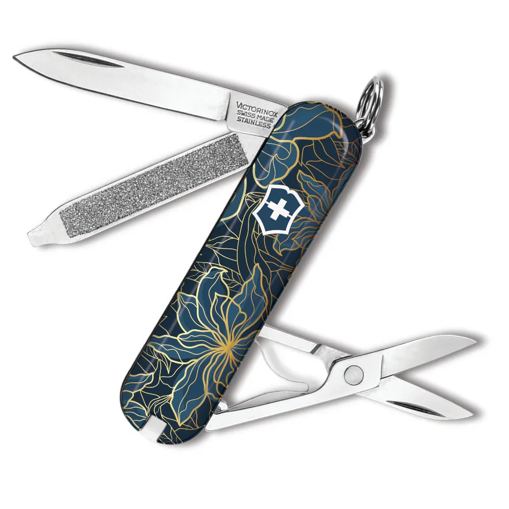 Image of Victorinox Gilded Flowers Classic SD Designer Swiss Army Knife