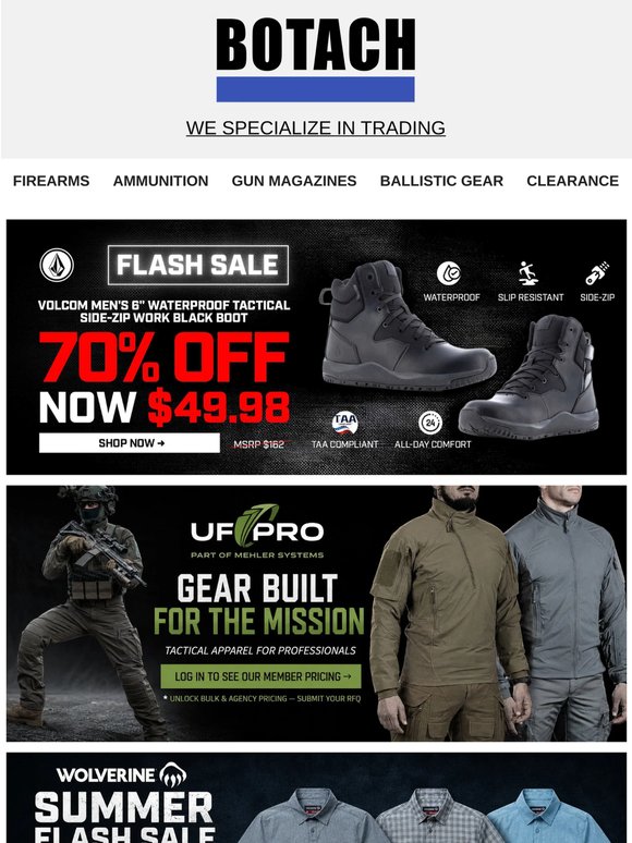 🔥 Flash Sale: Volcom Tactical Boots Now $49.98
