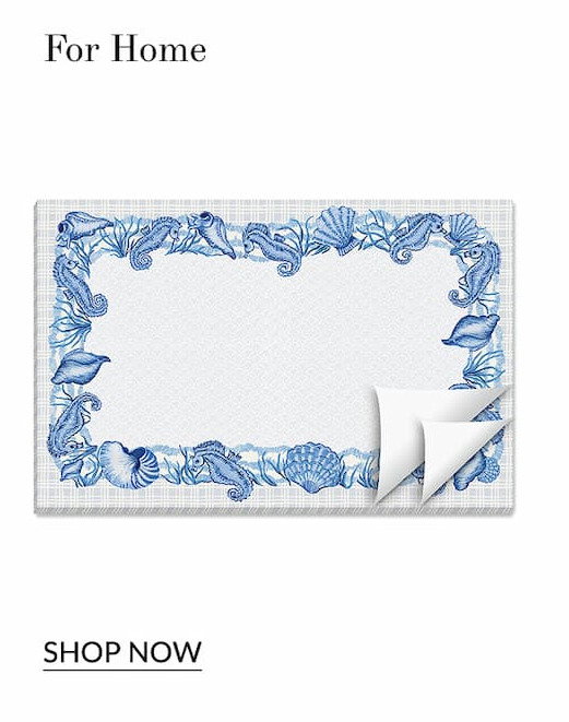 For home seashell paper placemat pad