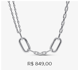 Colar De Corrente De Elos Duplos Pandora Me