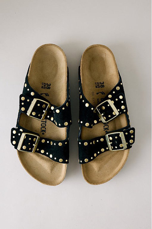 Birkenstock Arizona Rivet Suede Sandals
