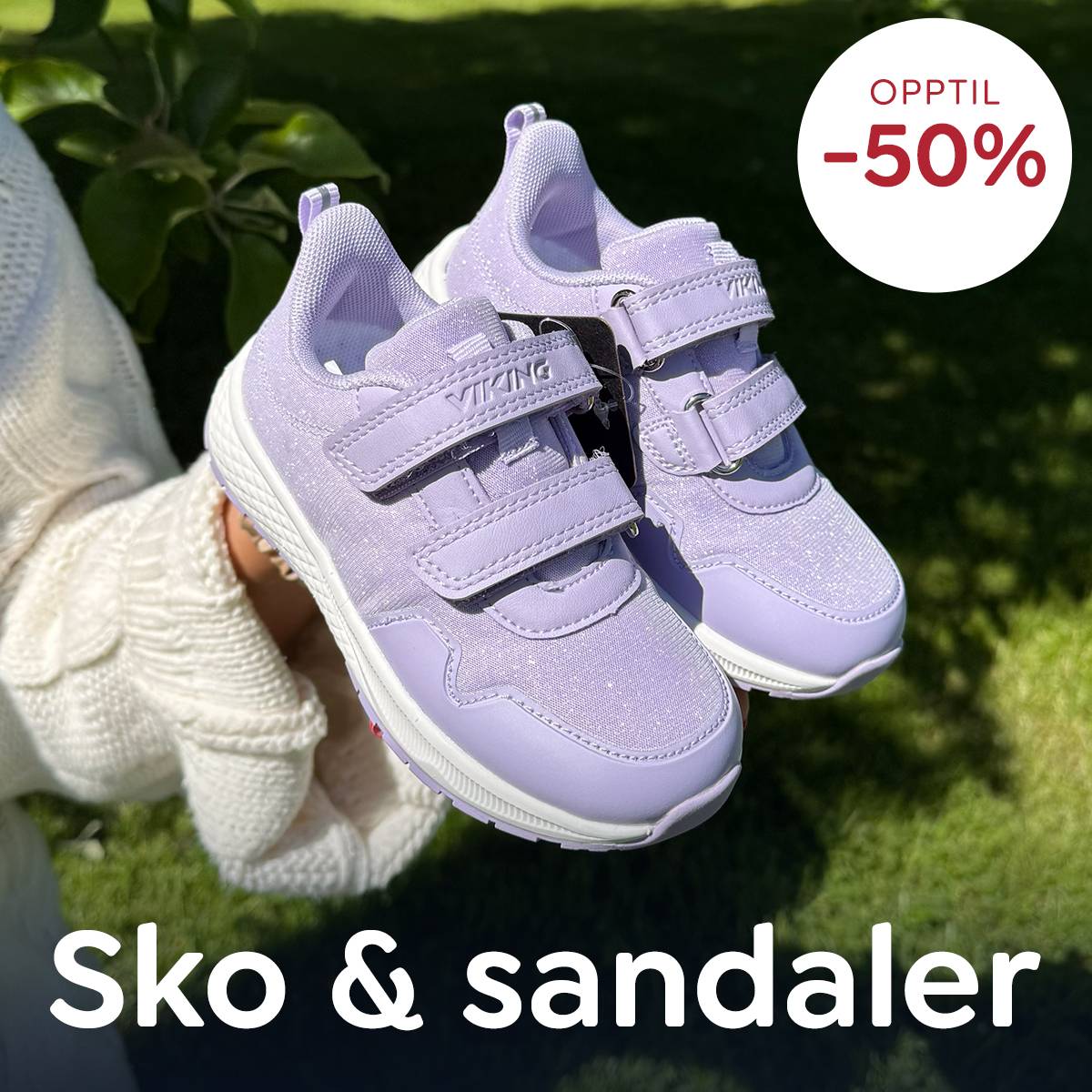 Barnesko og sandaler på salg – opptil 50% rabatt på sommersko, joggesko og sandaler til barn.
