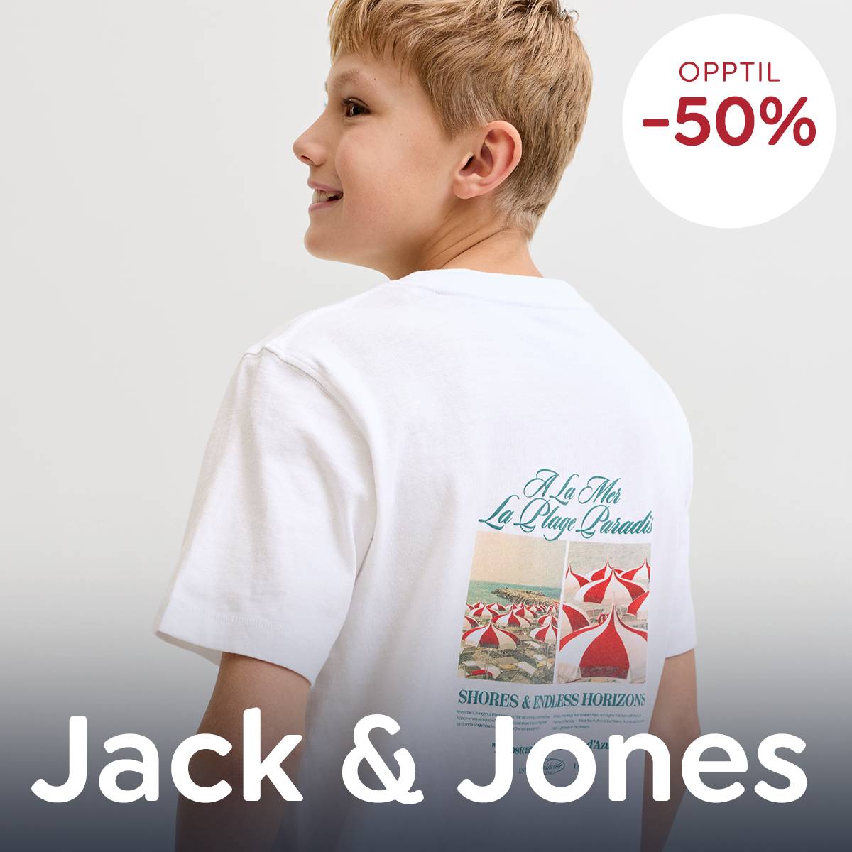 Jack & Jones Junior på salg – opptil 50% rabatt på trendy klær til gutt og ungdom