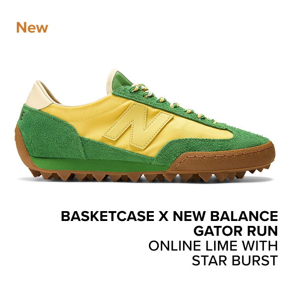 Basketcase x New Balance Gator Run ONLINE LIME WITH STAR BURST