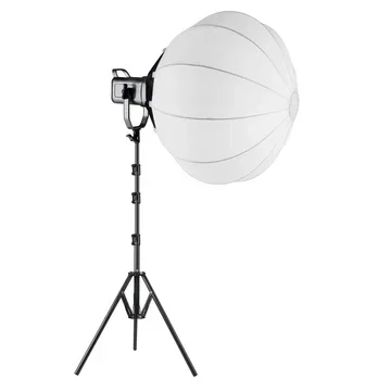 GVM PR150R 150W High Power LED Spotlight Bi-Color & RGB Studio Lighting Kit with Lantern Softbox