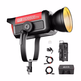 GVM PRO-SD650B 650W Bi-Color Monolight(V-mount & Mesh Bluetooth)（Open Box）