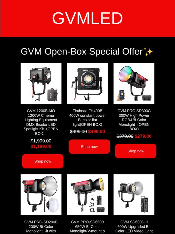 Get a sneak peek at GVM's 2026 Prime Day Mid-Year Sale: Up to 45% OFF!