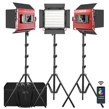 GVM 1200D 50W RGB LED Light Panel （3-Light Kit）