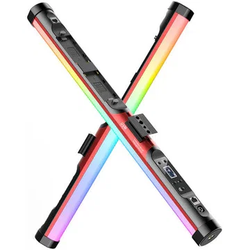 GVM BD25R RGB Tube Light with Softbox, 2 Packs 25W Handheld Wand Light, 24" Full Color LED Tube Light, 2700-10000K Stick Light with APP/DMX Control, 12 Scene Effects, MESH Networking Control Led Vi...
