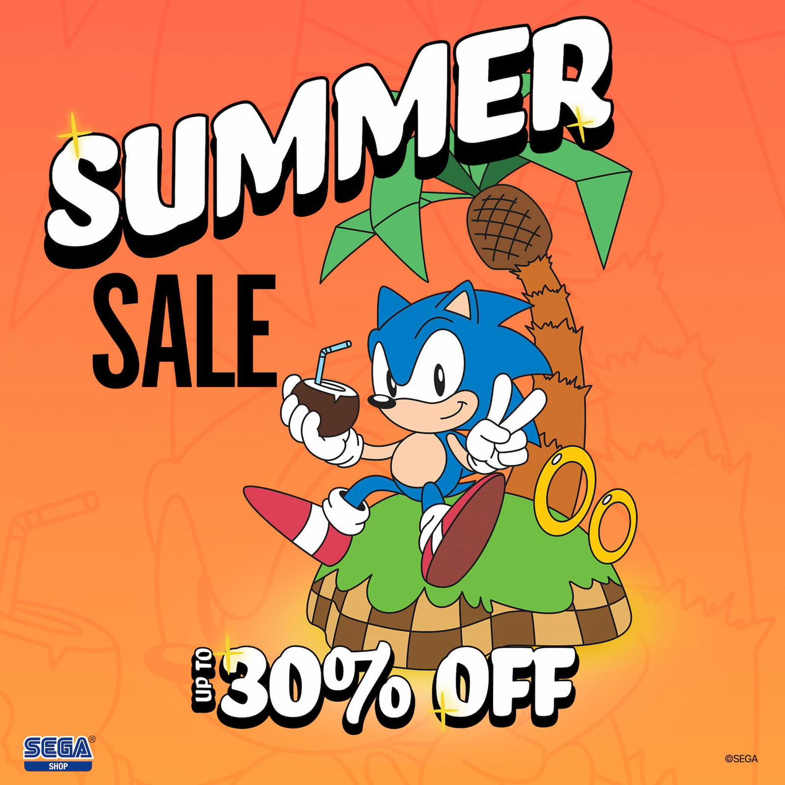 Your Favorite Sega Items up to 30% off!