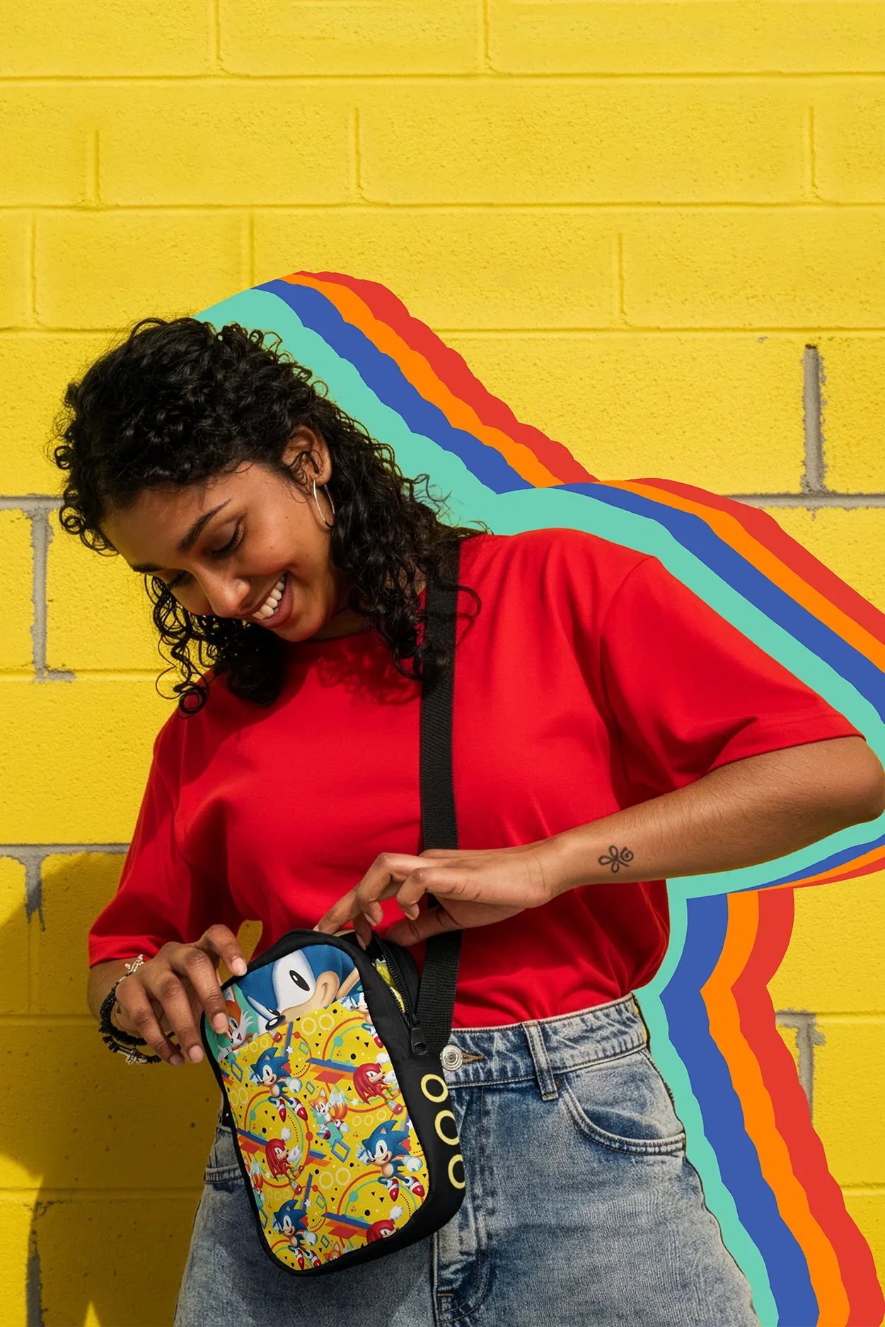 Image of Sonic the Hedgehog: Sonic Mania Next Level Crossbody Bag