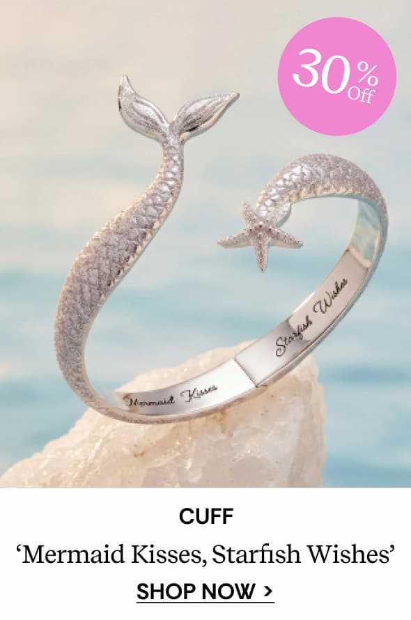 Shop Salt + Sea 'Mermaid Kisses, Starfish Wishes' Cuff