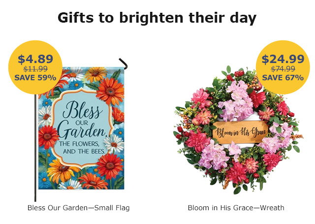 Small Flag | Decorative Wreath