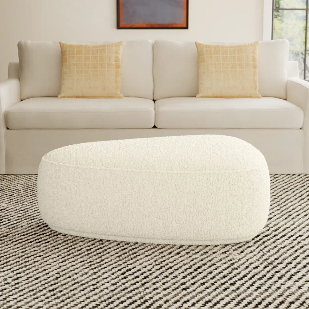 Adna 44'' Triangular Upholstered Ottoman