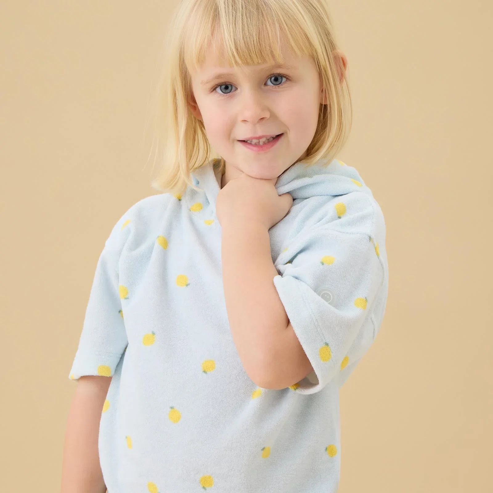 Image of Lemon Terry Towelling Oversized Hoodie