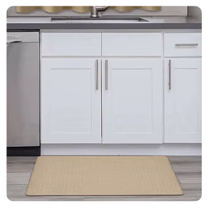 Embossed Leather-Like Anti-Fatigue Mat