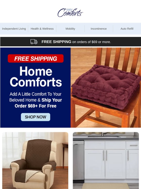 Cozy Home Comforts Ship Free!