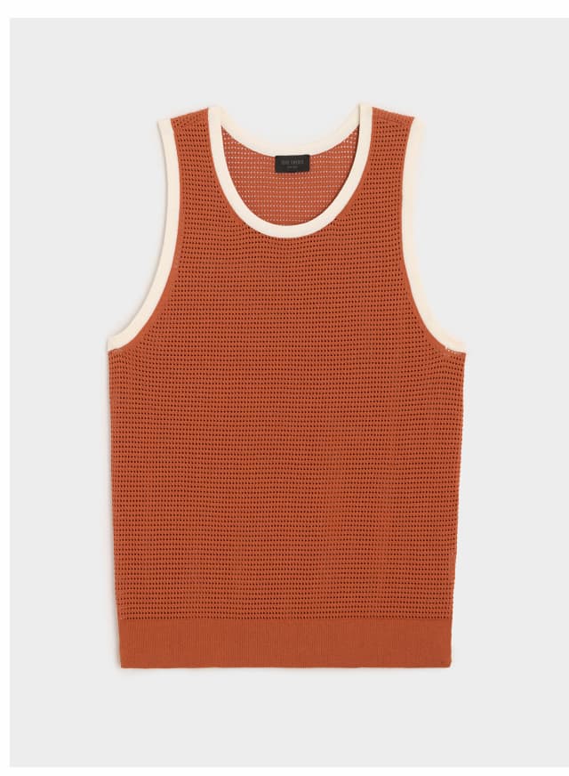 Smoked Rocoto Tipped Luxe Mesh Tank