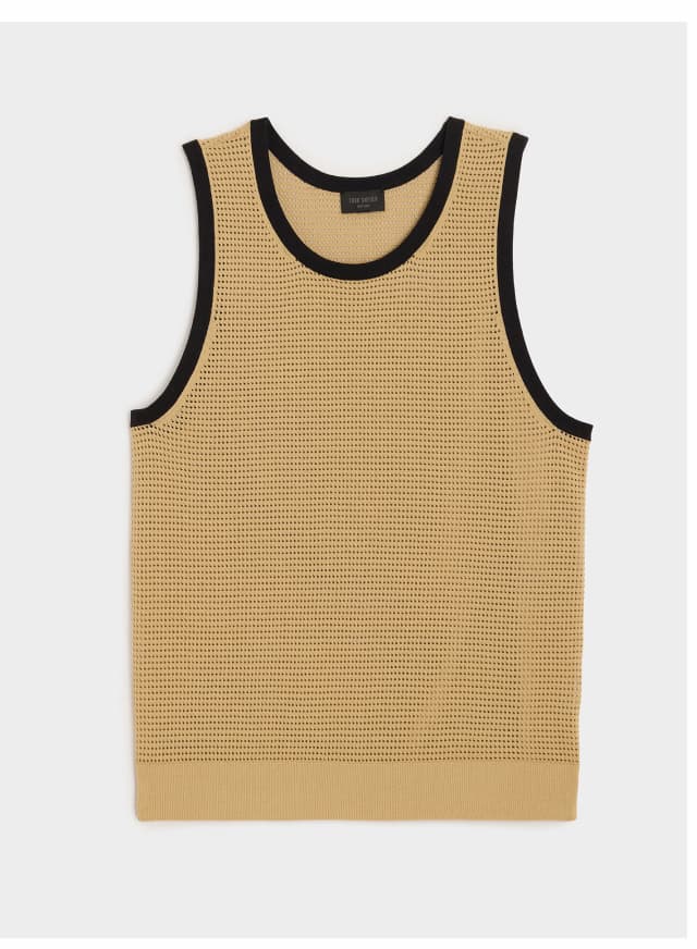 Beach Walk Tipped Luxe Mesh Tank
