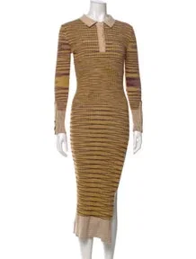 Striped Midi Length Dress
