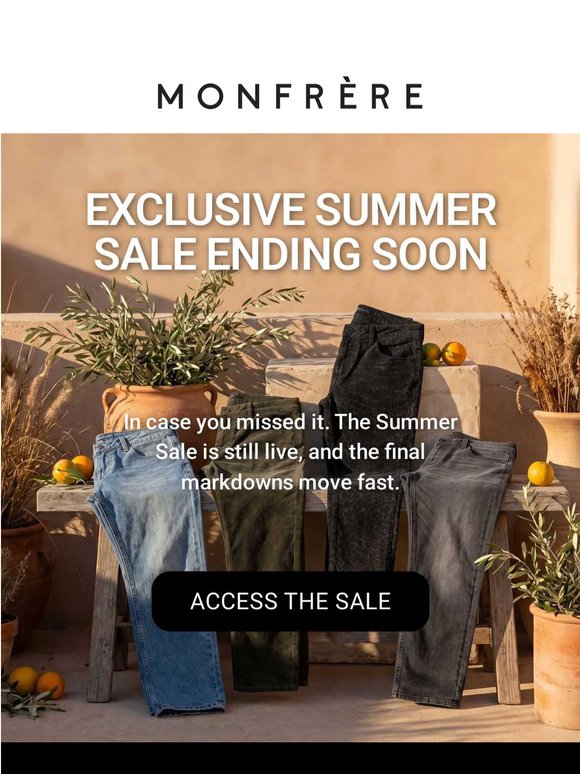 Summer Sale: Last Chance to Save!