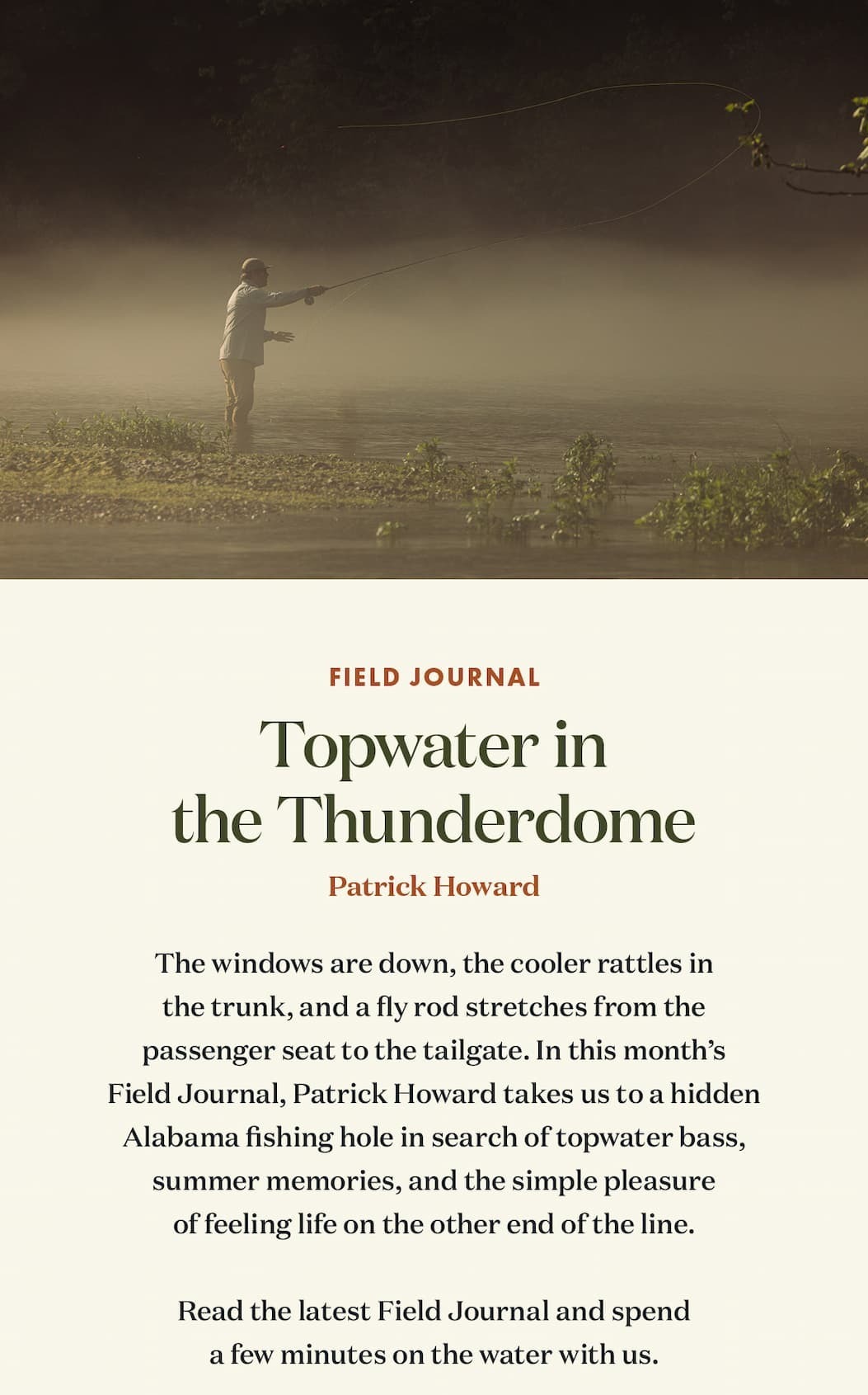 Field Journal: Topwater in the Thunderdome