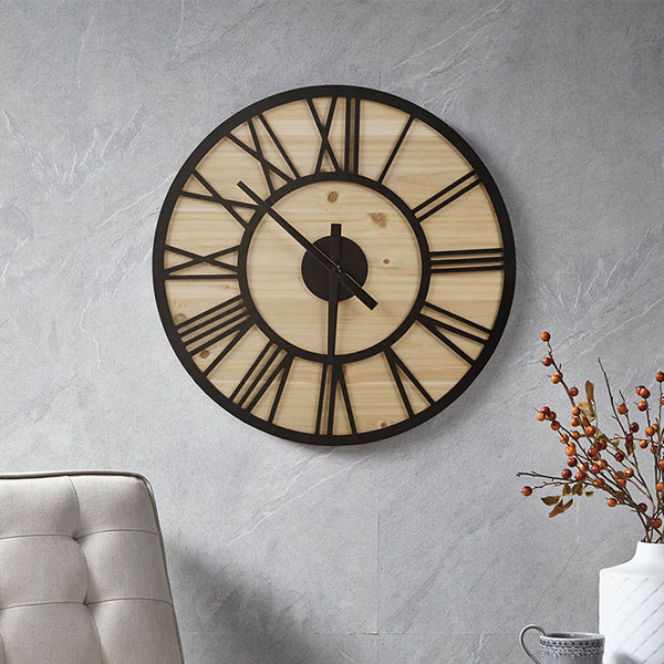 Mason 23.6" Wood Wall Clock