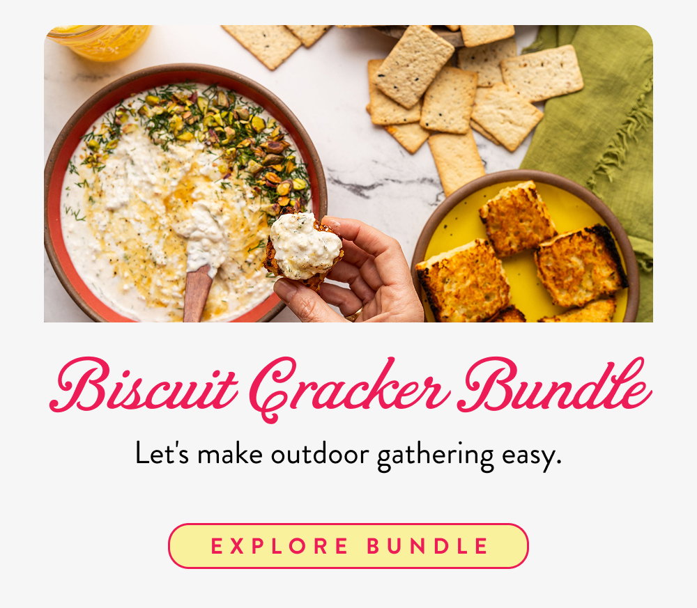 Biscuit Cracker Bundle. Let's make outdoor gathering easy.