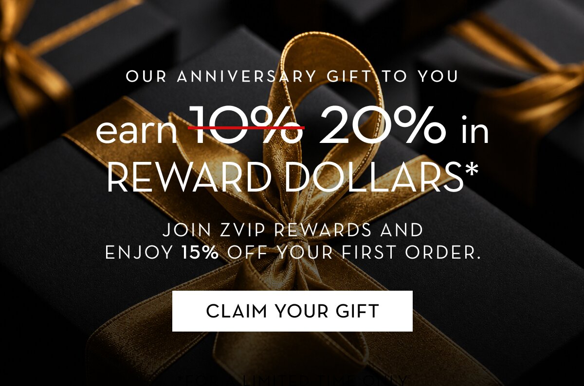 Join Z VIP earn 20% cash back