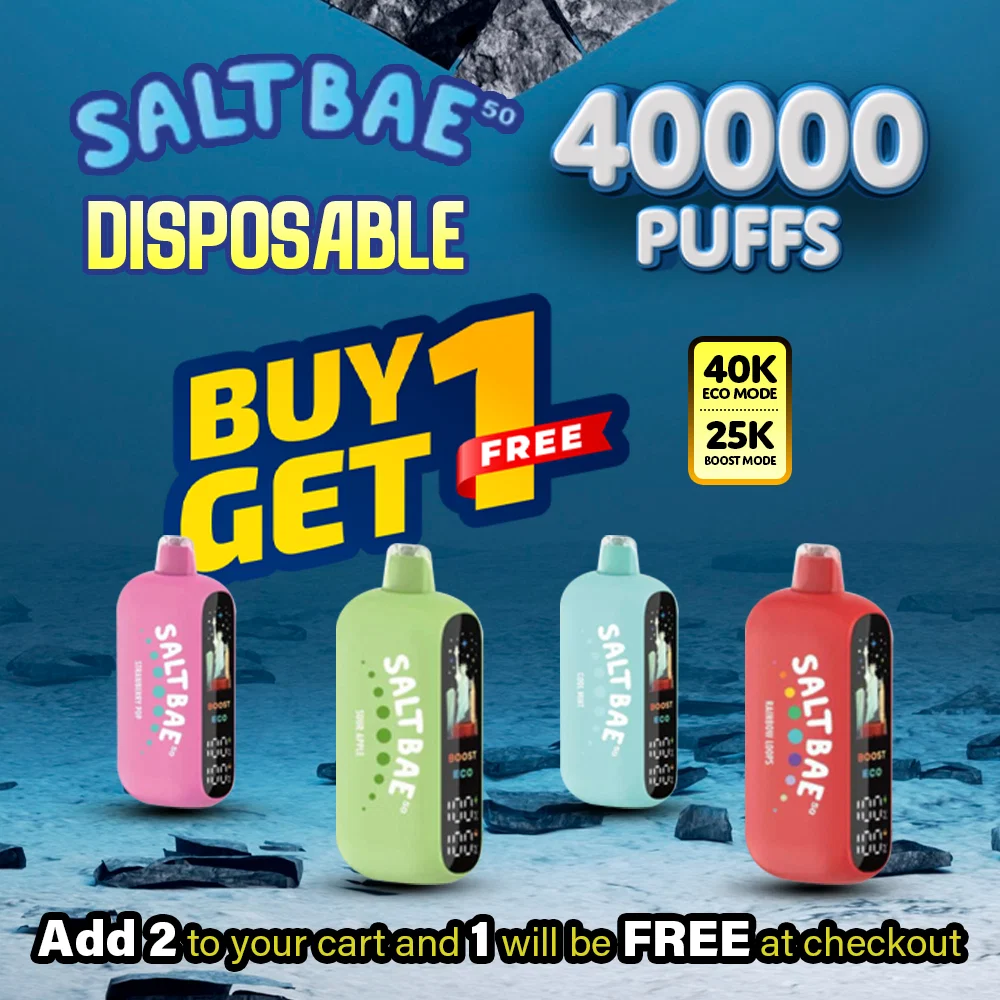 Salt Bae 50 Disposable (40000 Puffs) - Buy 1 Get 1 Free