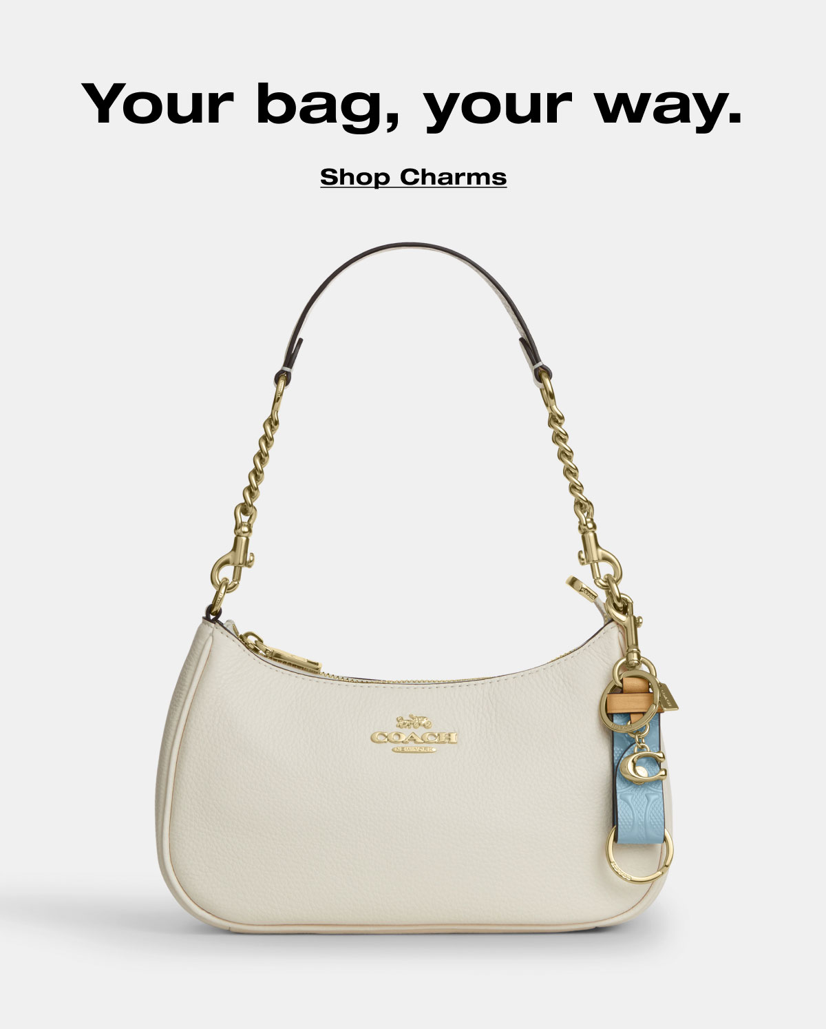 Your bag, your way. Shop Charms 