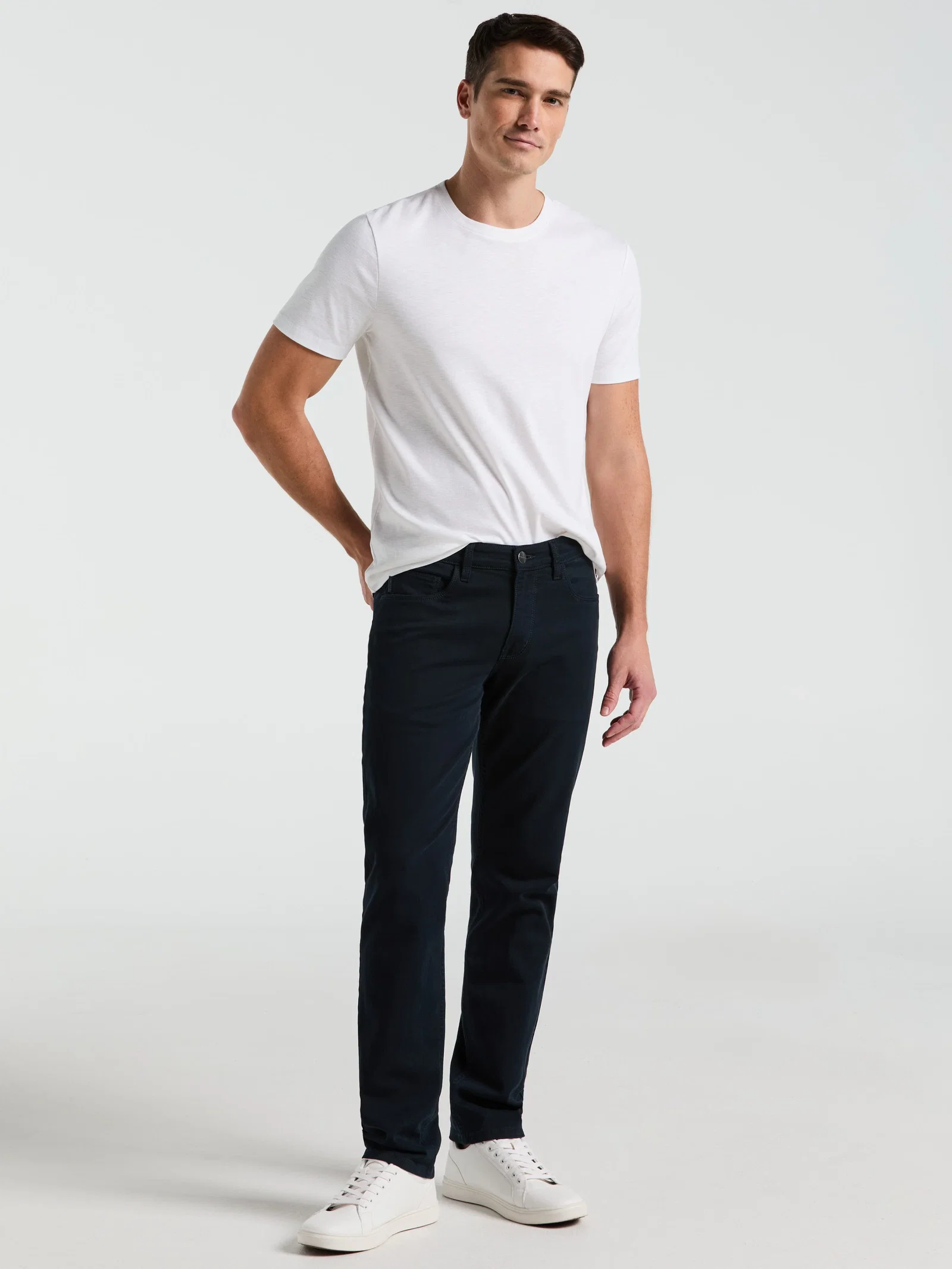 Slim Fit Dyed Twill 5-Pocket Pant Slim Fit Dyed Twill 5-Pocket Pant