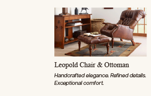Leopold Chair and Ottoman