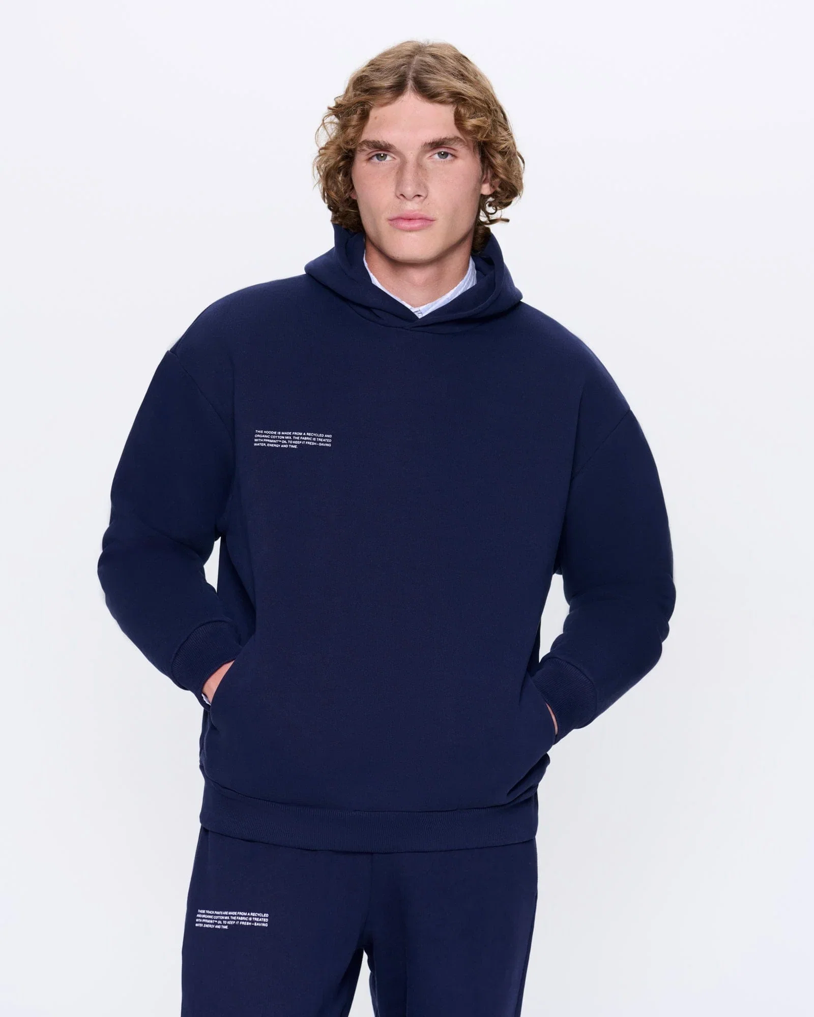 Image of Mens 365 Heavyweight Hoodie—navy blue