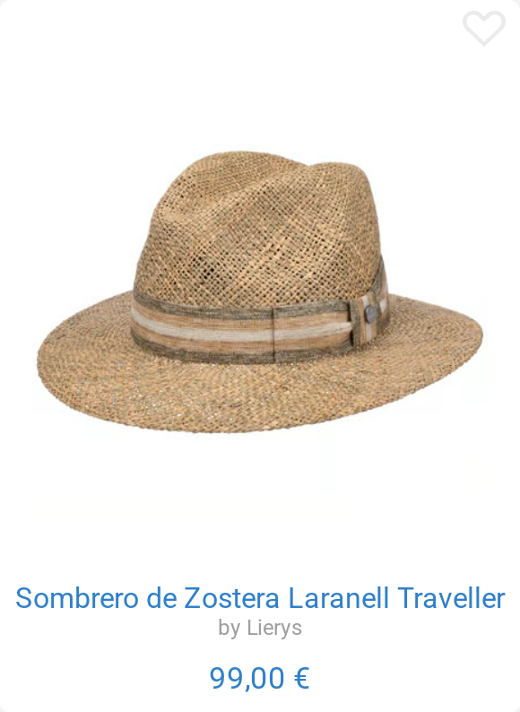 Sombrero de Zostera Laranell Traveller by Lierys