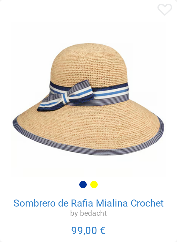 Sombrero de Rafia Mialina Crochet by bedacht