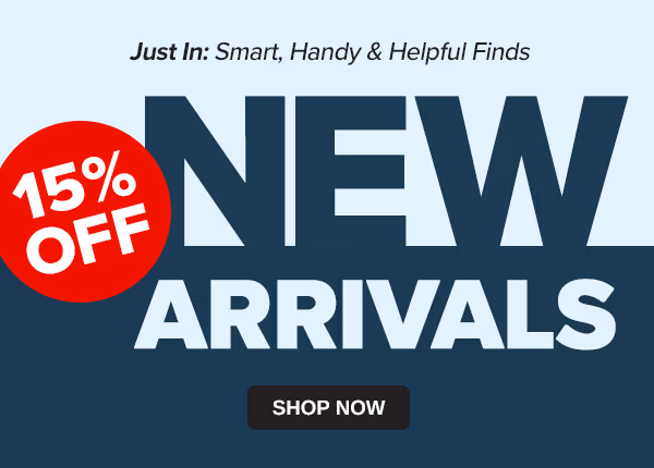 15% OFF NEW ARRIVALS