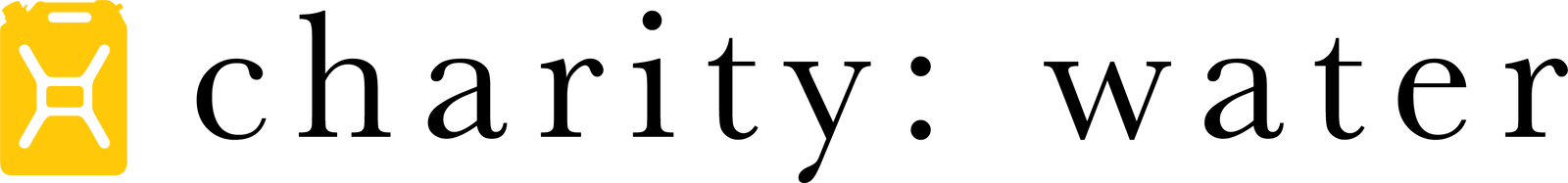 charity: water logo