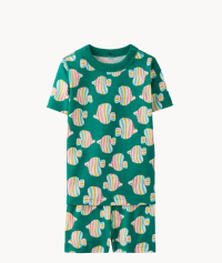 HannaJams™ Pajama Set | Rainbow Fish on Gumdrop Green