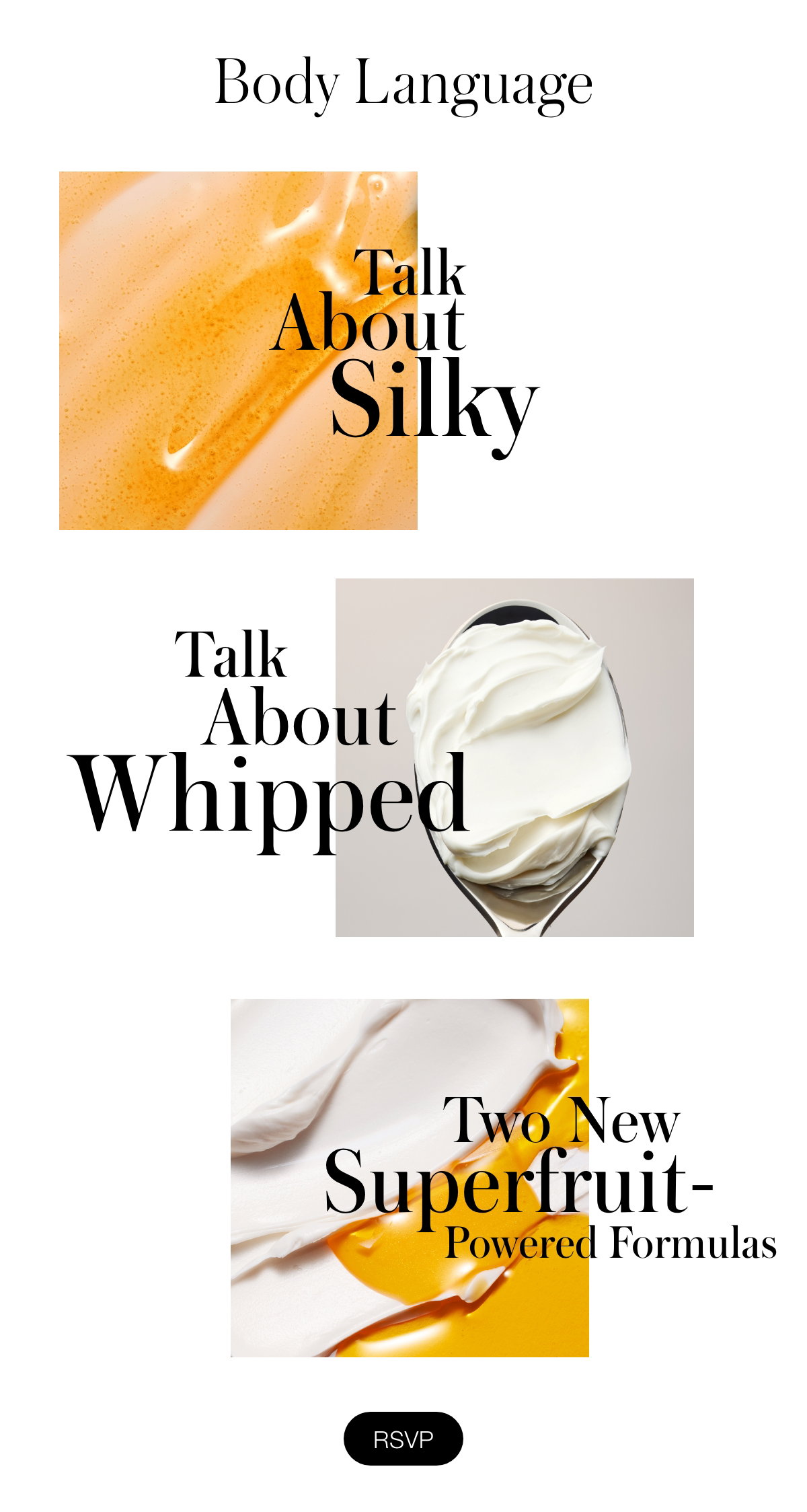 Body Language: Talk About Silky  Talk About Whipped Two New Superfruit-Powered Formulas 