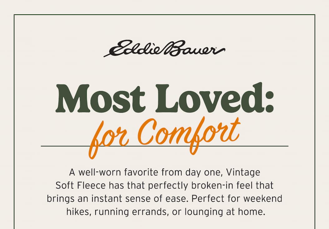 Most Loved for Comfort