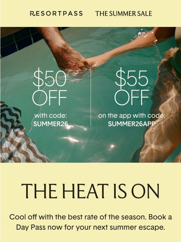 Pool days at the best rate