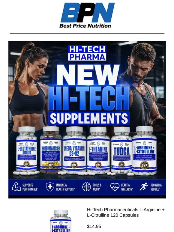 New Hi-Tech Supplements + 25% OFF Blackstone Labs Line Today Only