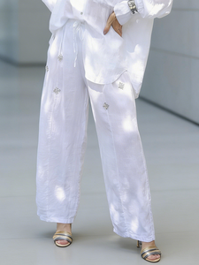 Image of Casual Plain Straight Pants