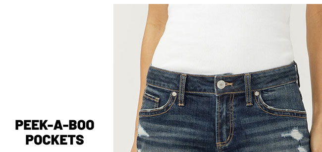 Peek-a-boo pockets