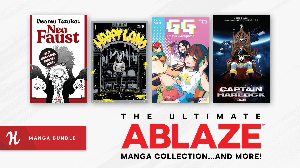If your manga shelves are looking a little empty, this bundle from ABLAZE can fix that! 