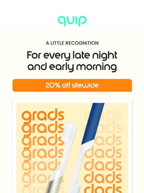 🎓 Dads & Grads: 20% off sitewide!