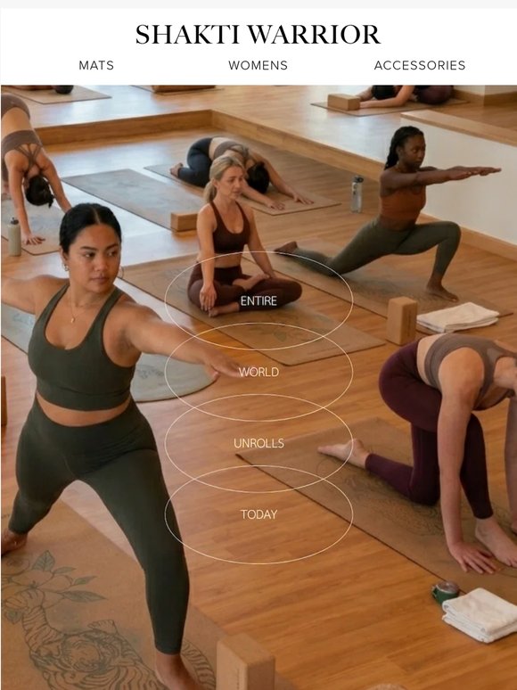 30% off - Because today the whole world unrolls their mat